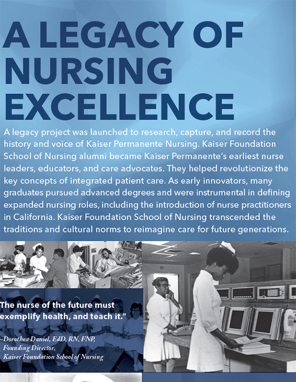 A Legacy of Nursing Excellence banner
