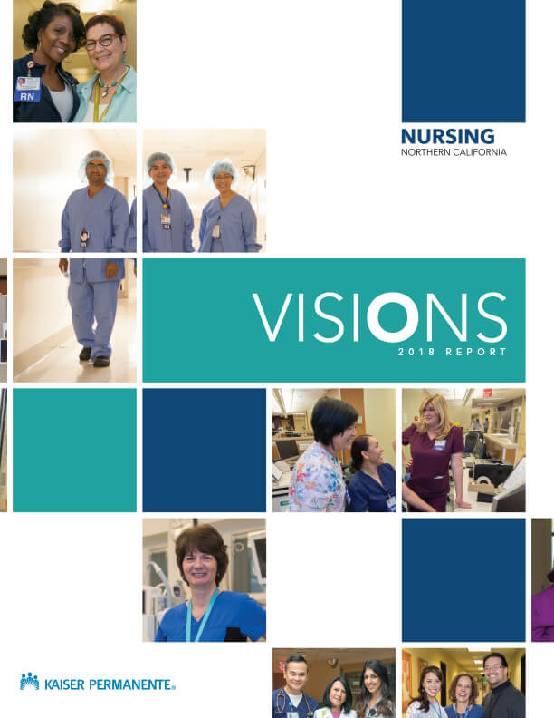 Kaiser Permanente Nursing Report 2018 cover Visions