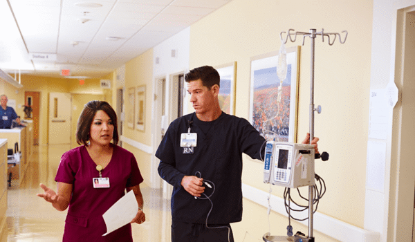 Nurses walking